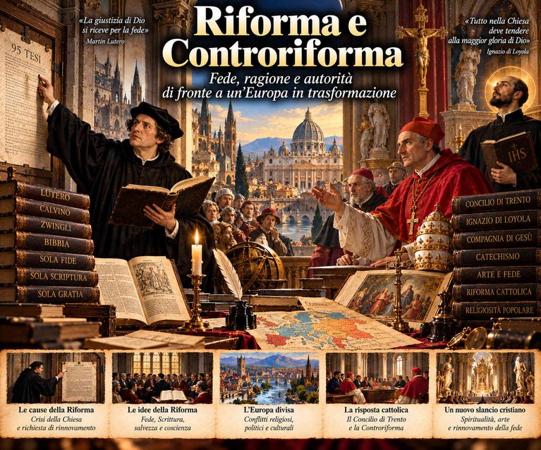 Riforma e Controriforma: la frattura dell’unità cristiana e la trasformazione del pensiero europeo